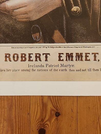 Art Posters X 3 LARGE. Great Southern Railways Poster. Robert Emmet Historical Poster And Impressionist Landscape Poster. Large Posters In Good Condition See Photos For Same. Ideal for framing.