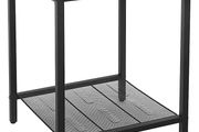 End Table, Side Table and Nightstand, Industrial Style, Heavy-Duty Steel Frame, Living Room Bedroom, Simple Assembly, Honey Brown and Black (FREE POSTAGE)