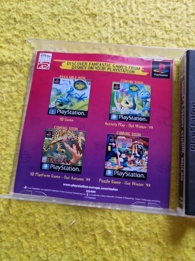 Disney Story Studio Mulan PlayStation1 Ps1 PlayStation2 Ps2 Games Original