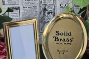 Solid Brass Photo Frames
