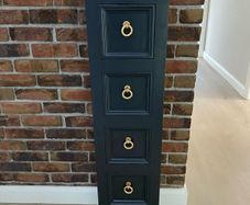 Mexican Pine Slim Tallboy chest x5 drawers