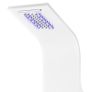 Shower Panel Unit Aluminium 20x44x130 cm White Image 3