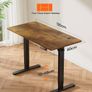 Electric Standing Desk Height Adjustable 120 x 60cm, Sit Stand Desk with 4 Memory Smart Pannel, Home Office Desk with Splice Board Image 6
