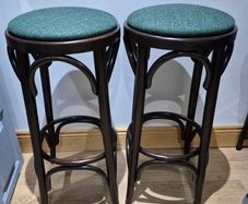 vintage bentwood bar stools, Thonet style
