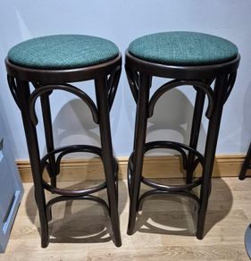 vintage bentwood bar stools, Thonet style