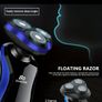 4 In 1 Mens Electric Shaver Razor Wet Dry Usb Charging Rotary Cordless Rotary Shaver Grooming Kit Image 6