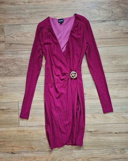 Just Cavalli (Roberto Cavalli) Red Wrap Dress