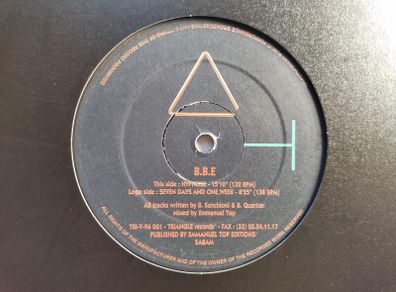 B.B.E. - Seven Days And One Week - Triangle Records - ORIGINAL Pressing! HUGE 90s Club CLASSIC!