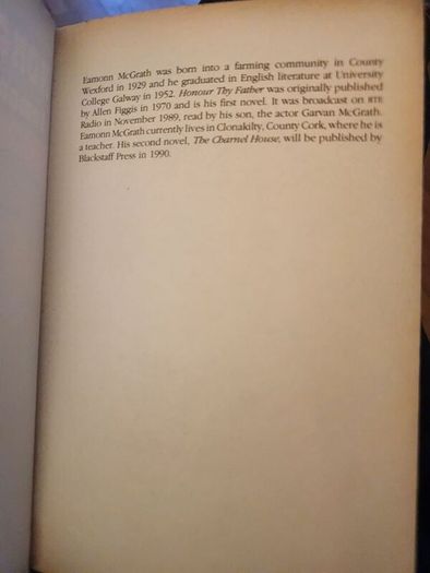 Honour  Thy Father. By Eamonn Mcgrath. Paperback In Good Condition. 38.