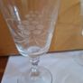6 Elegant Vintage Etched Wine Glasses Image 4