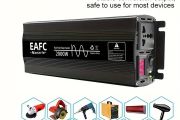 4000W Portable Car Power Inverter, Pure Sine Wave DC 12V to AC 220V