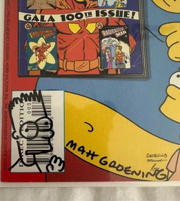 Matt Groening SIGNED Simpsons 'Best Issue of Radioactive Man Ever' Comic