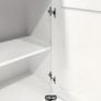 Kitchen Island Trolley Mobile  White with Wooden Worktop Image 5