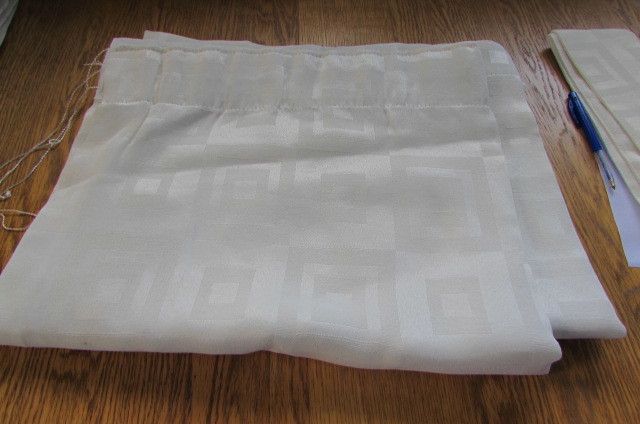 Cream Curtains with Tie Backs for Sale