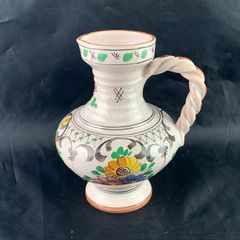 Vintage Art Pottery Hand Painted Pitcher/Vase