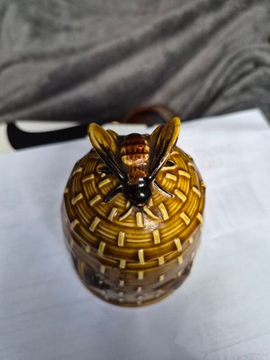 Vintage Hand Painted Honey Pot