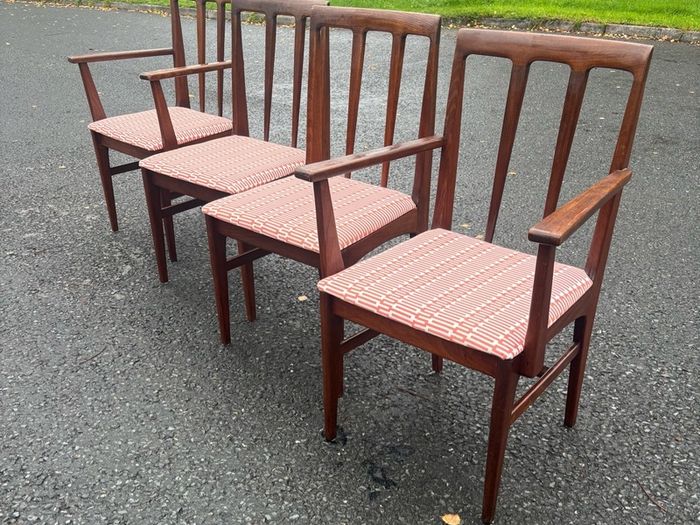 Mid-Century Teak Younger Dining Chairs, Set of 4 (c.1970)