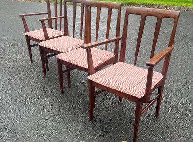Mid-Century Teak Younger Dining Chairs, Set of 4 (c.1970)