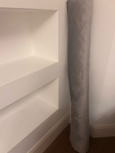 fabric 10 meters grey velvet