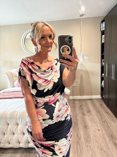 Atom label midi dress