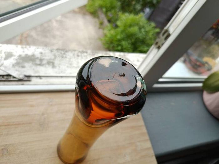 Mid Century Amber Glass Vase Bo Borgstrom Aseda
