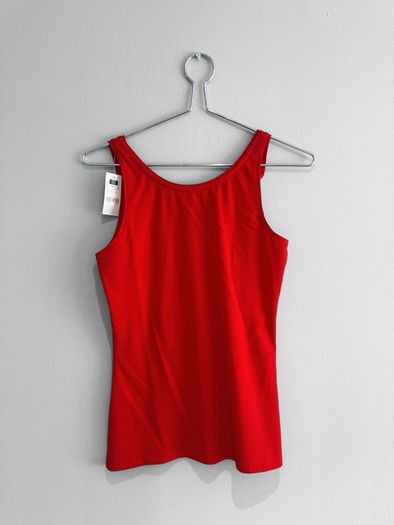 New Dunnes Stores Red Stretch Vest Top