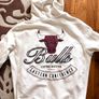 NBA Chicago bulls cream cotton hoodie xxl Image 3