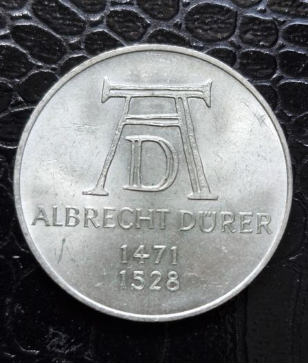 1971 D Germany 5 Mark Albrecht Durer silver coin