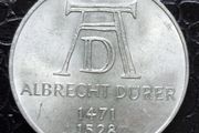 1971 D Germany 5 Mark Albrecht Durer silver coin