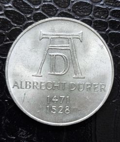 1971 D Germany 5 Mark Albrecht Durer silver coin