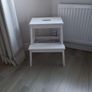 IKEA White Wooden 2 Step Ladder/Stool Image 4