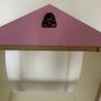 Doll house style pink/ecru display shelf Image 4