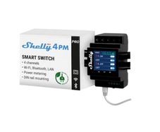 Shelly Pro 4PM | Wi-Fi, LAN & Bluetooth 4 Channel Smart Relay with Power Metering