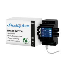 Shelly Pro 4PM | Wi-Fi, LAN & Bluetooth 4 Channel Smart Relay with Power Metering