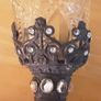 vintage pewter and glass goblets, Image 4