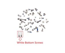 For iPhone X Full Complete Screw Set Repair Fix With 2 White Bottom Screws New - FHT35IPFC