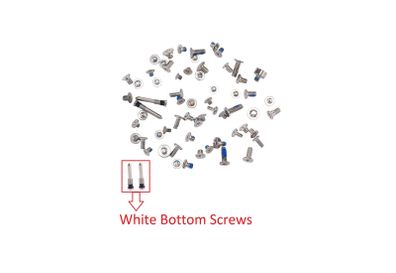 For iPhone X Full Complete Screw Set Repair Fix With 2 White Bottom Screws New - FHT35IPFC