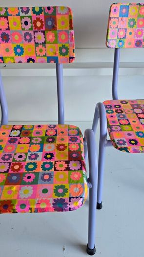Upcycled Vintage School Chairs