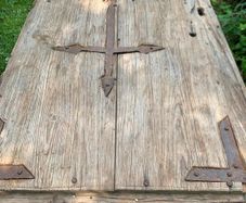 Mexican solid Wood coffee table made from church door
