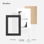 Picture Frames Set of 10 Photo Frames - Two 8" x 10" (20 x 25 cm), Four 5" x 7" (13 x 18 cm), Four 4" x 6" (10 x 15 cm), Black (FREE POSTAGE) Image 3