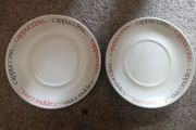 2 small coffee plates