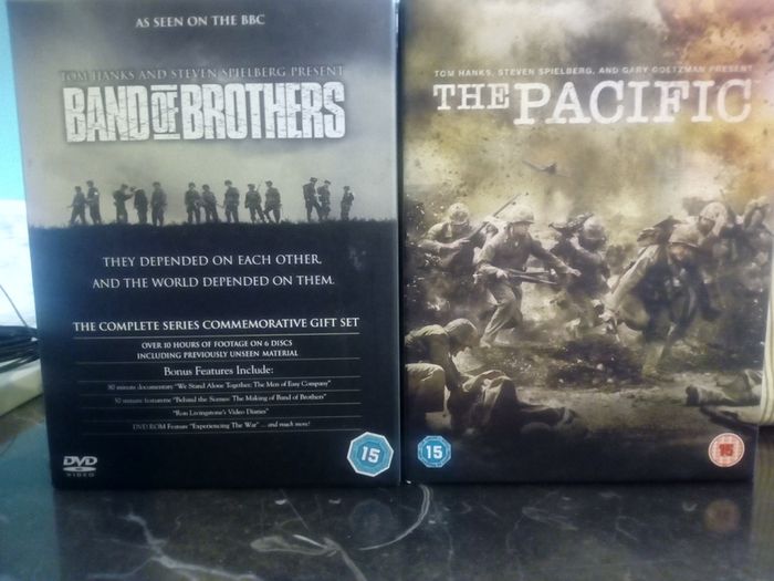 Band Of Brothers + The Pacific Dvd Boxsets Hbo War Drama