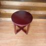 ( BRAND NEW ). Round Hard Wood End Table Image 5