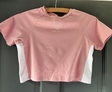 PINK SODA ladies pink crop top size 6