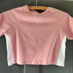 PINK SODA ladies pink crop top size 6