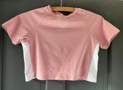 PINK SODA ladies pink crop top size 6