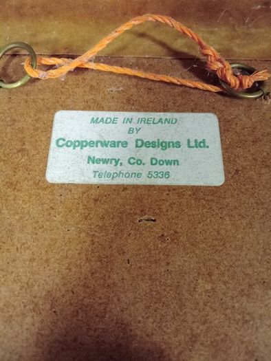 Pope John Paul II - Copper/wood Plaque 1979