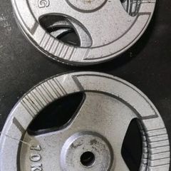 40KG Cast Iron Tri-Grip Weight Plates