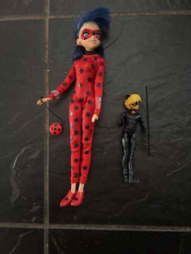 Miraculous and Cat Noir figures