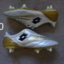 Football Boots Lotto Zhero Evolution White/Gold (2008) Size 9UK SG Image 2